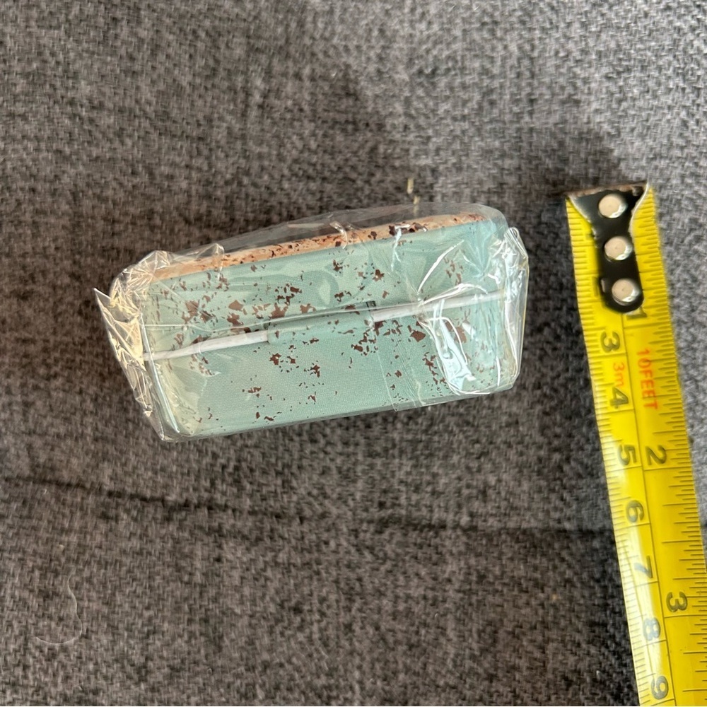 Adorable “CHOCOLATE CAKE” Mini Travel Tin, Pill, Jewelry, Gift Box, Aqua, Tan - Picture 9 of 16